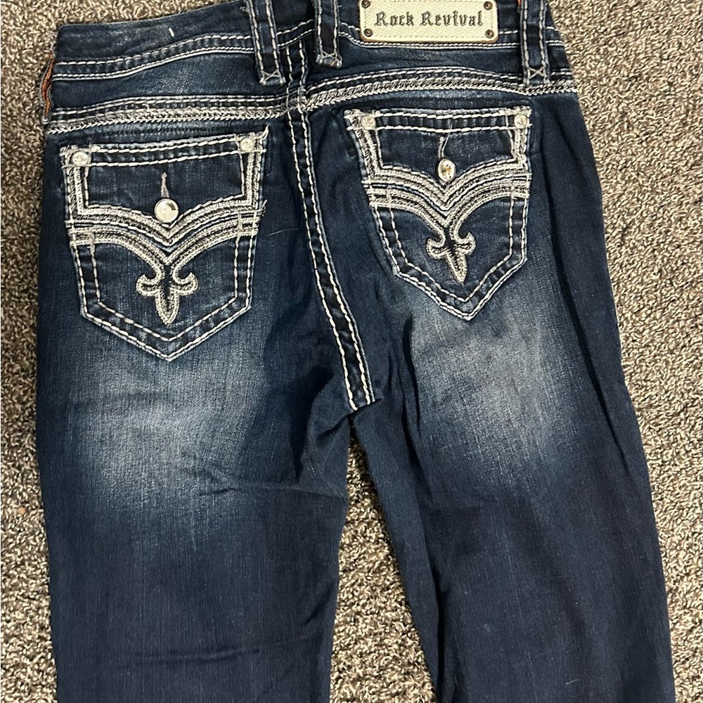 Rock Revival Dark Blue Flare Jeans